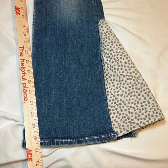 ReRock for Express Size 12 Women’s Flare Jeans Denim Western Festival Concert - Picture 13 of 14